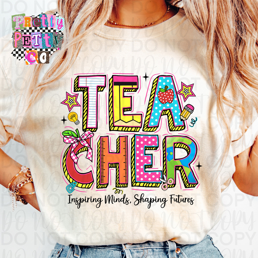 Teacher Life Graphic Tee | Cute Teacher Shirt | Trendy Classroom T-Shirt - Pretty Petty Co