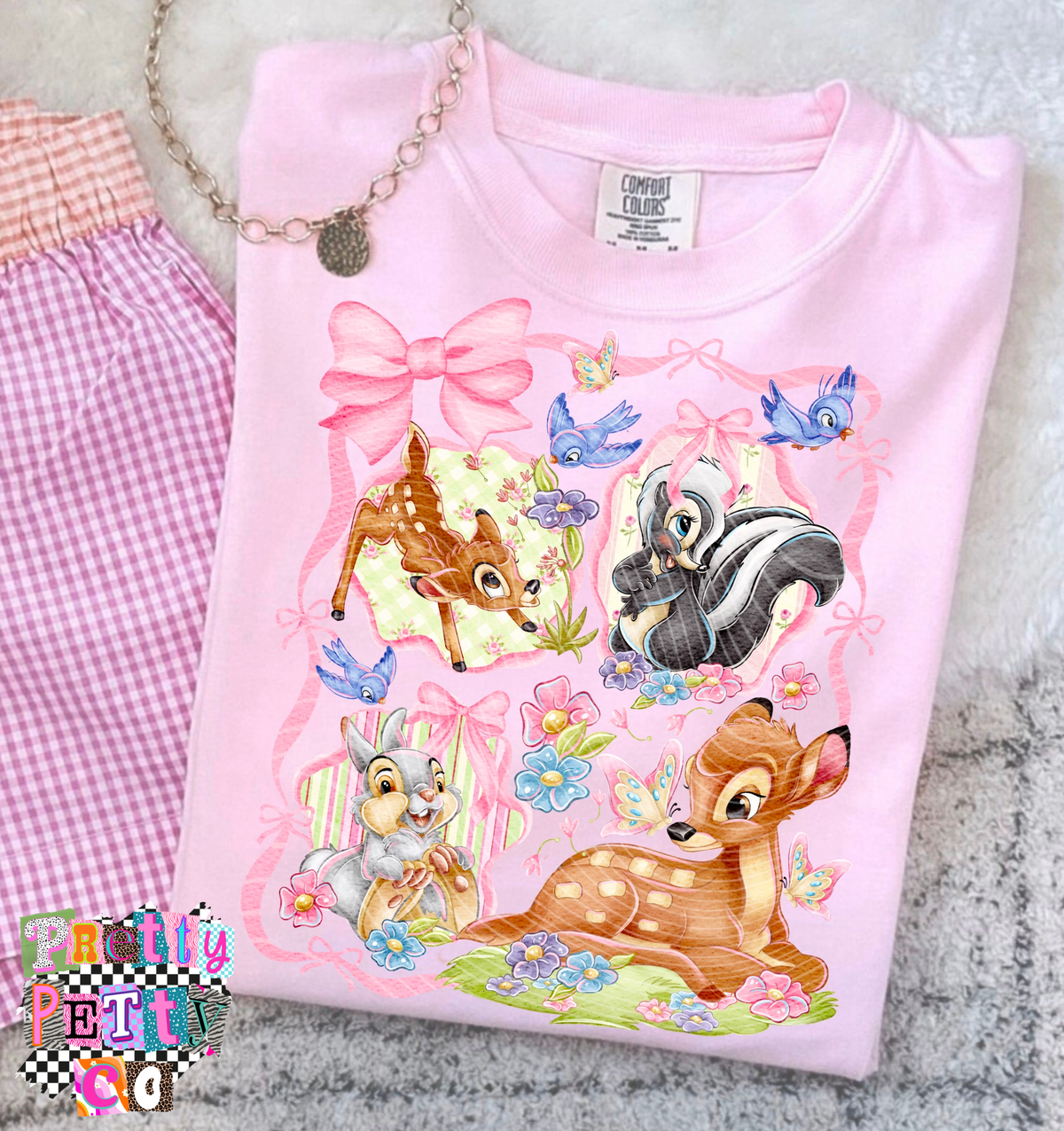 Woodland Deer Graphic Tee | Cute Forest Animal Shirt | Trendy Unisex Tee - Pretty Petty Co