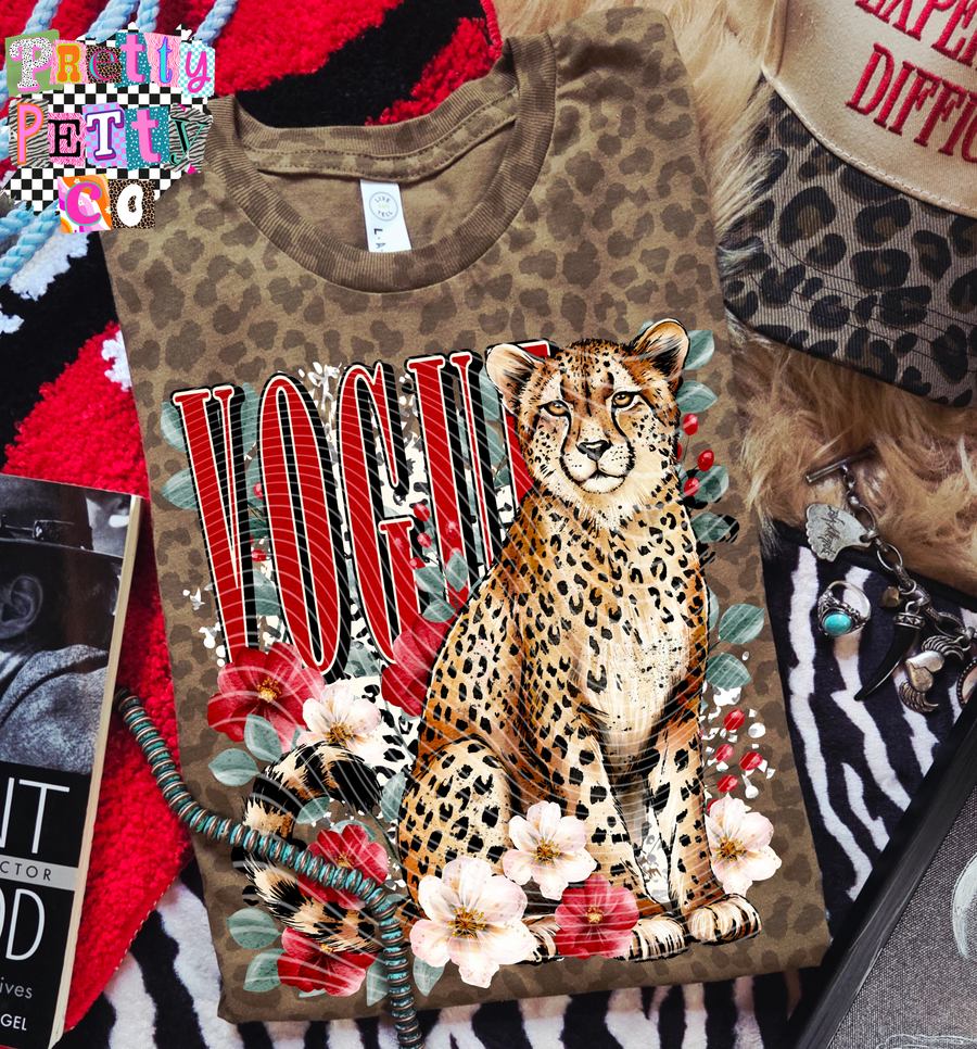 Boujee Leopard Graphic Tee | Trendy Animal Print Shirt | Stylish Boutique T-Shirt - Pretty Petty Co