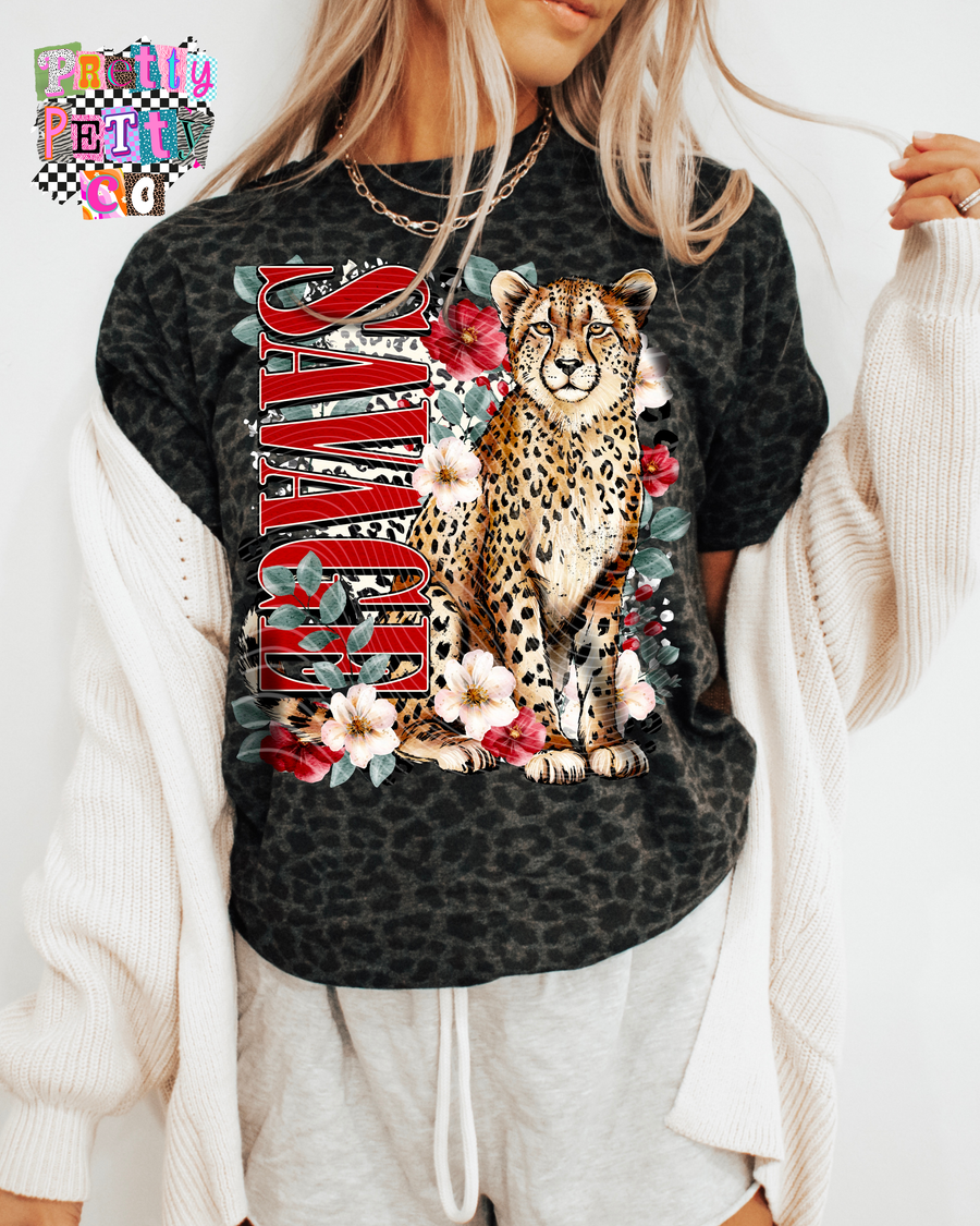 Boujee Leopard Graphic Tee | Savage Fashion Animal Print Shirt | Trendy Boutique Tee - Pretty Petty Co
