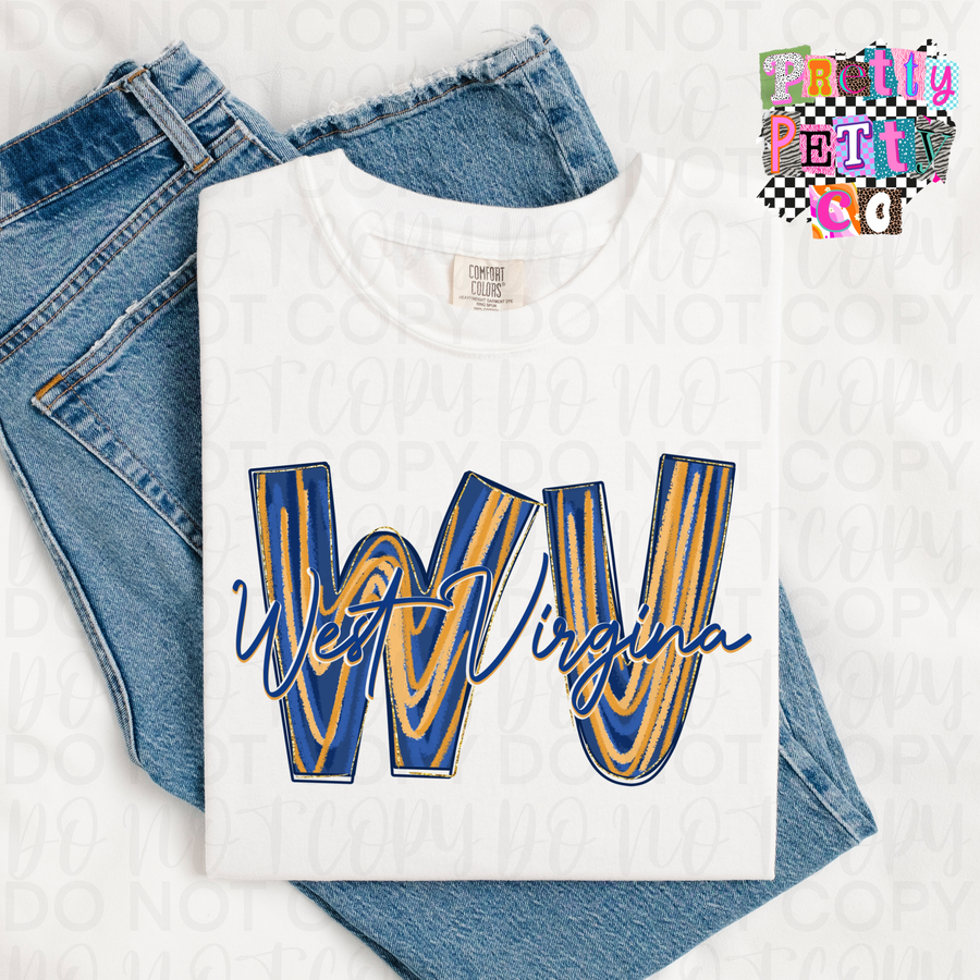 WV Coquette T-Shirt – Trendy West Virginia State Pride Tee - Pretty Petty Co