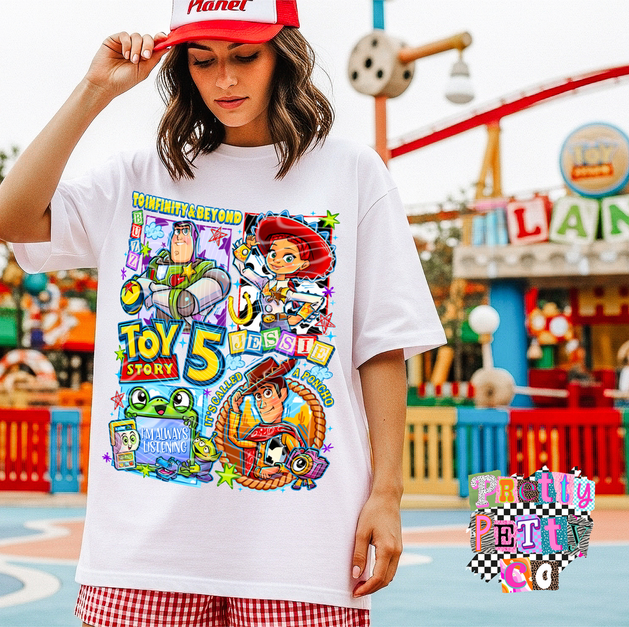Toy Movie 5 Inspired Shirt | Funny Cartoon Toy Graphic Tee | Trendy Boutique T-Shirt - Pretty Petty Co