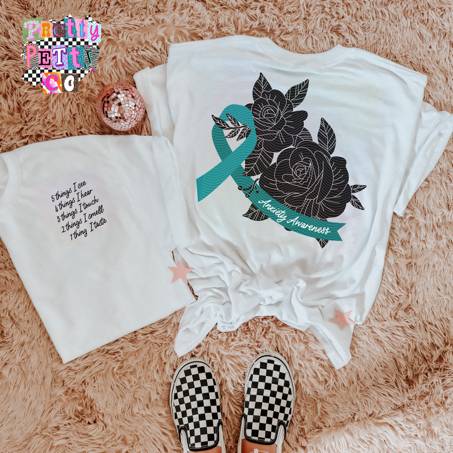 Mental Health Graphic Tee | Anxiety Awareness Shirt | Inspirational Awareness T-Shirt - Pretty Petty Co