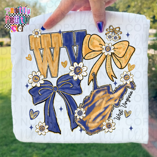 WV Coquette T-Shirt – Trendy West Virginia State Pride Tee