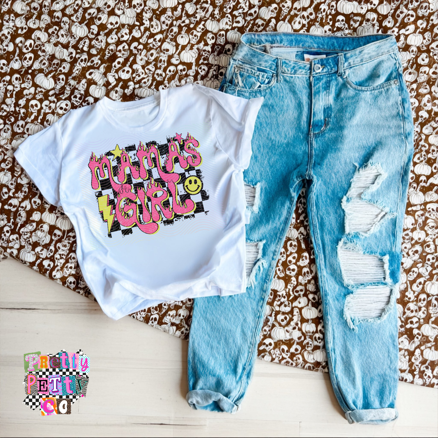 Mama’s Girl Shirt | Pink Kid Tee | Mom & Daughter Shirt - Pretty Petty Co