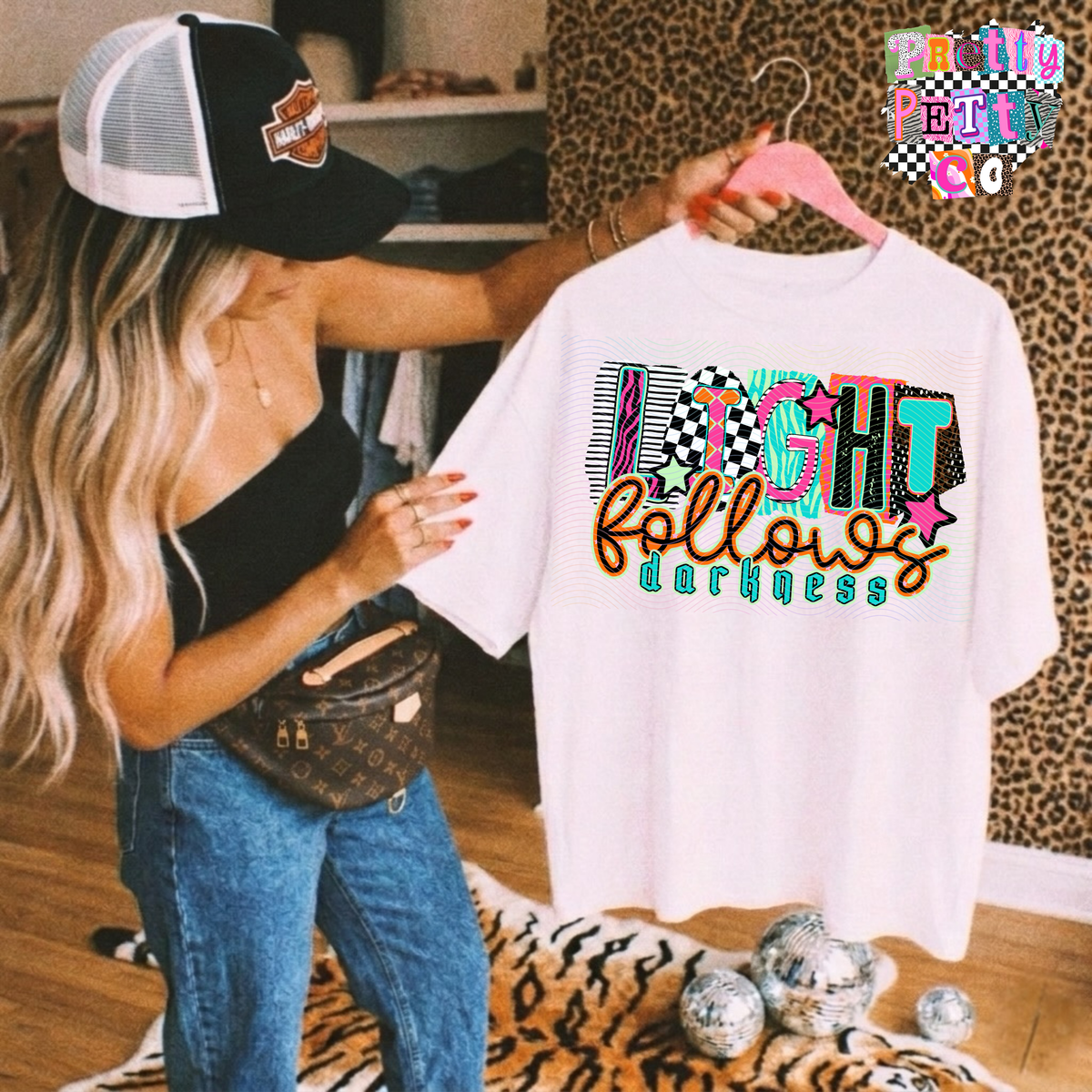 Light Follows Darkness Tee | Mental Health Awareness Shirt | Hope & Healing Graphic Tee - Pretty Petty Co