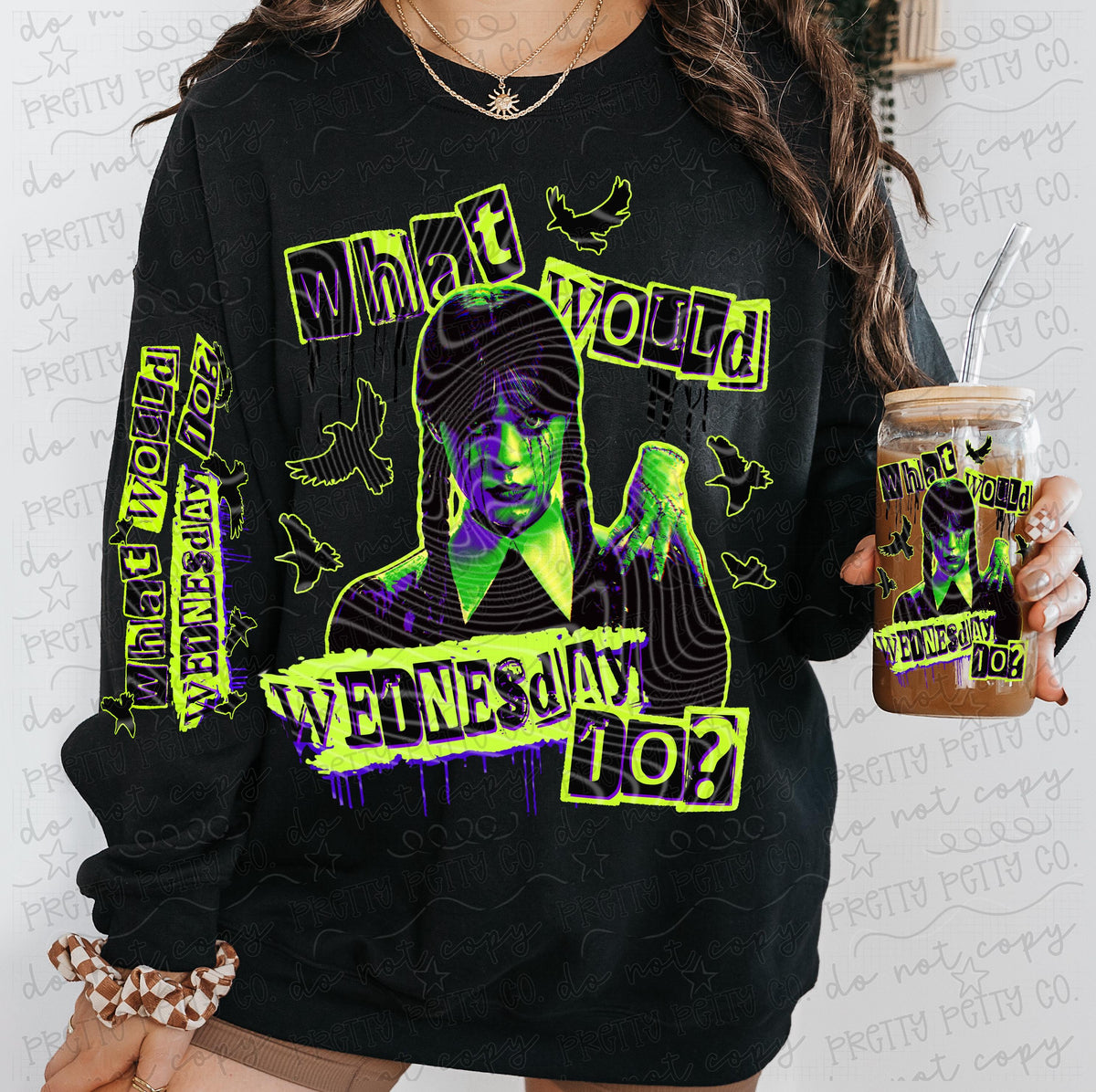 WWWD Spooky Graphic Tee | Gothic Creepy Cute Shirt | Dark Whimsy Apparel - Pretty Petty Co