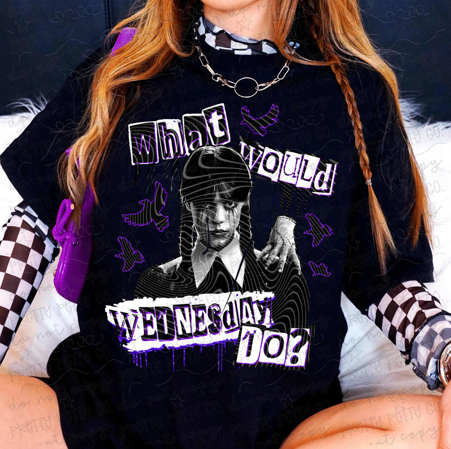 WWWD Spooky Graphic Tee | Gothic Creepy Cute Shirt | Dark Whimsy Apparel - Pretty Petty Co