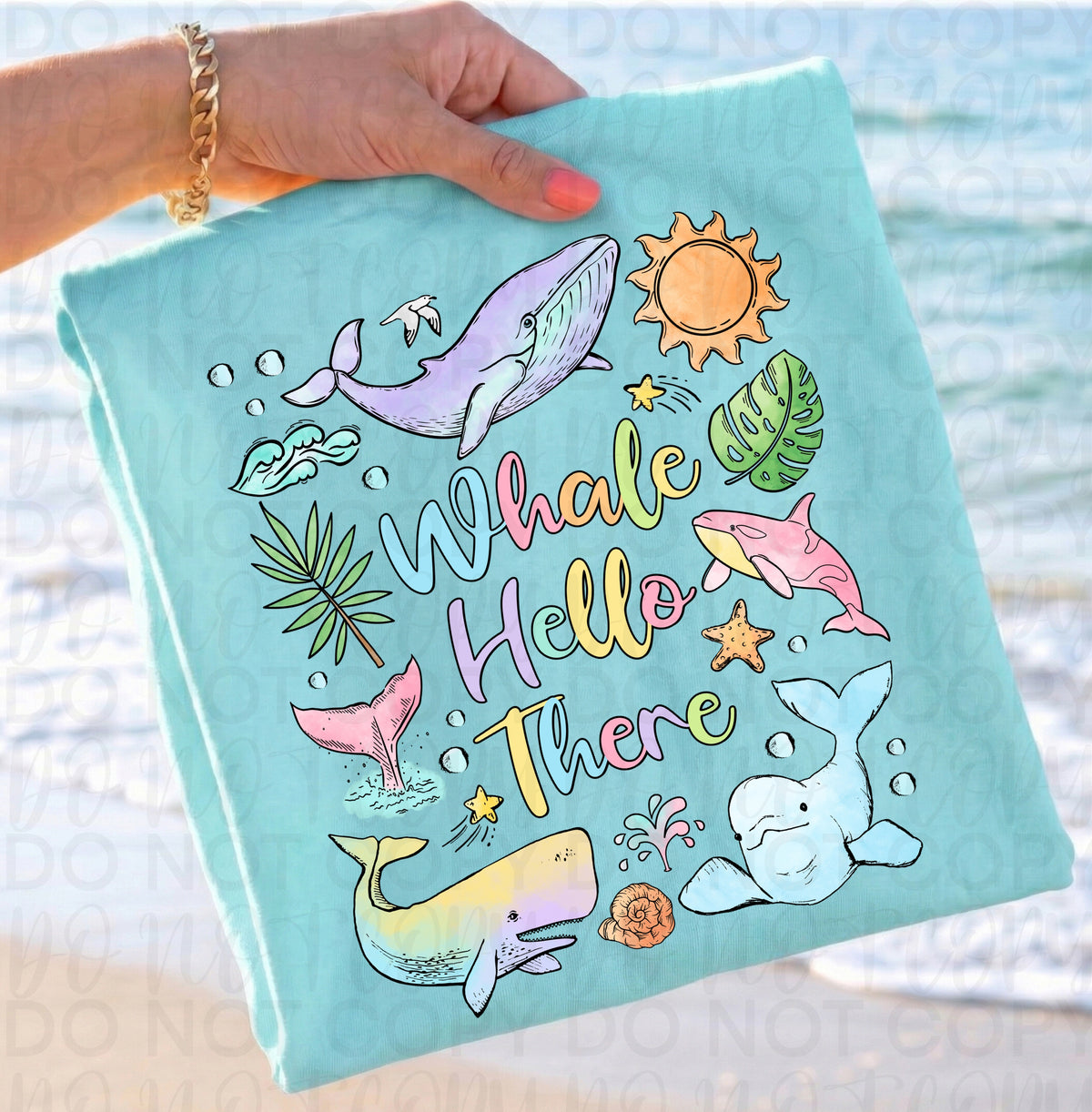 Whale Hello There Graphic Tee, Funny Ocean Pun Shirt, Cute Whale Design, Coastal Summer Vibes, Comfort Colors, Youth & Adult Sizing - Pretty Petty Co
