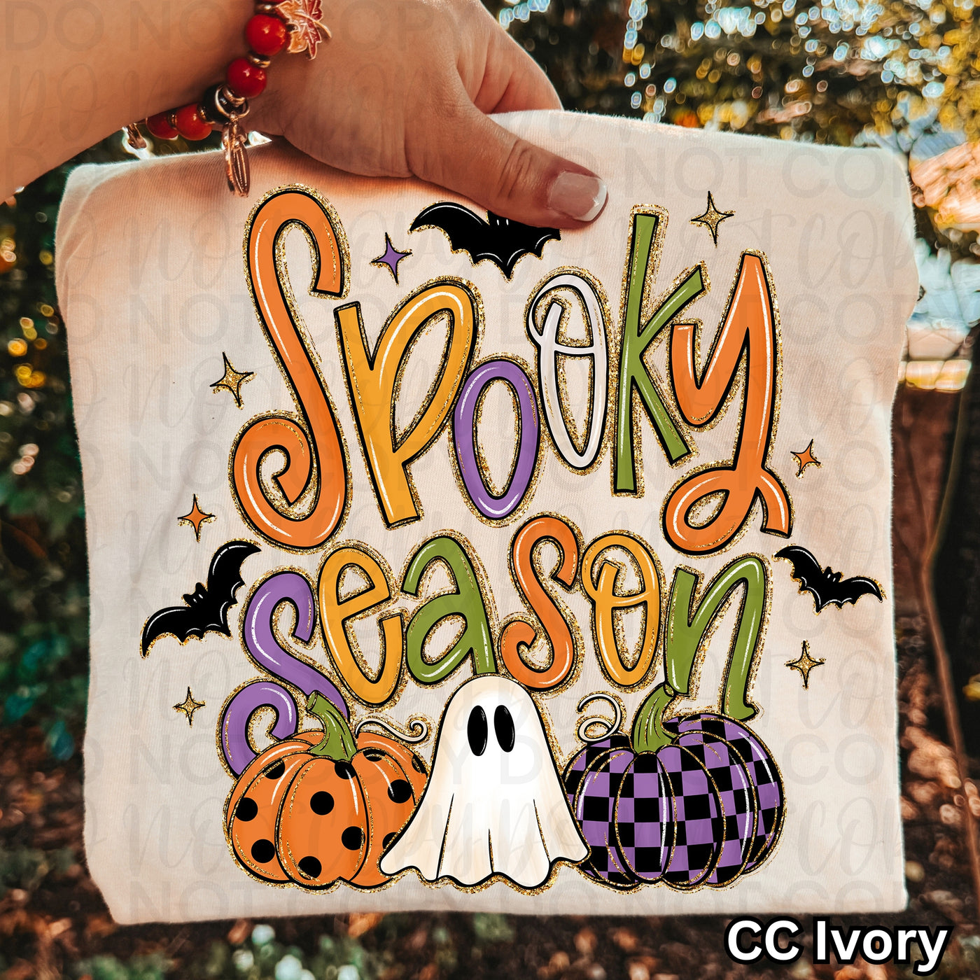 Spooky Season Ghost & Pumpkin Graphic Tee | Cute Halloween Shirt