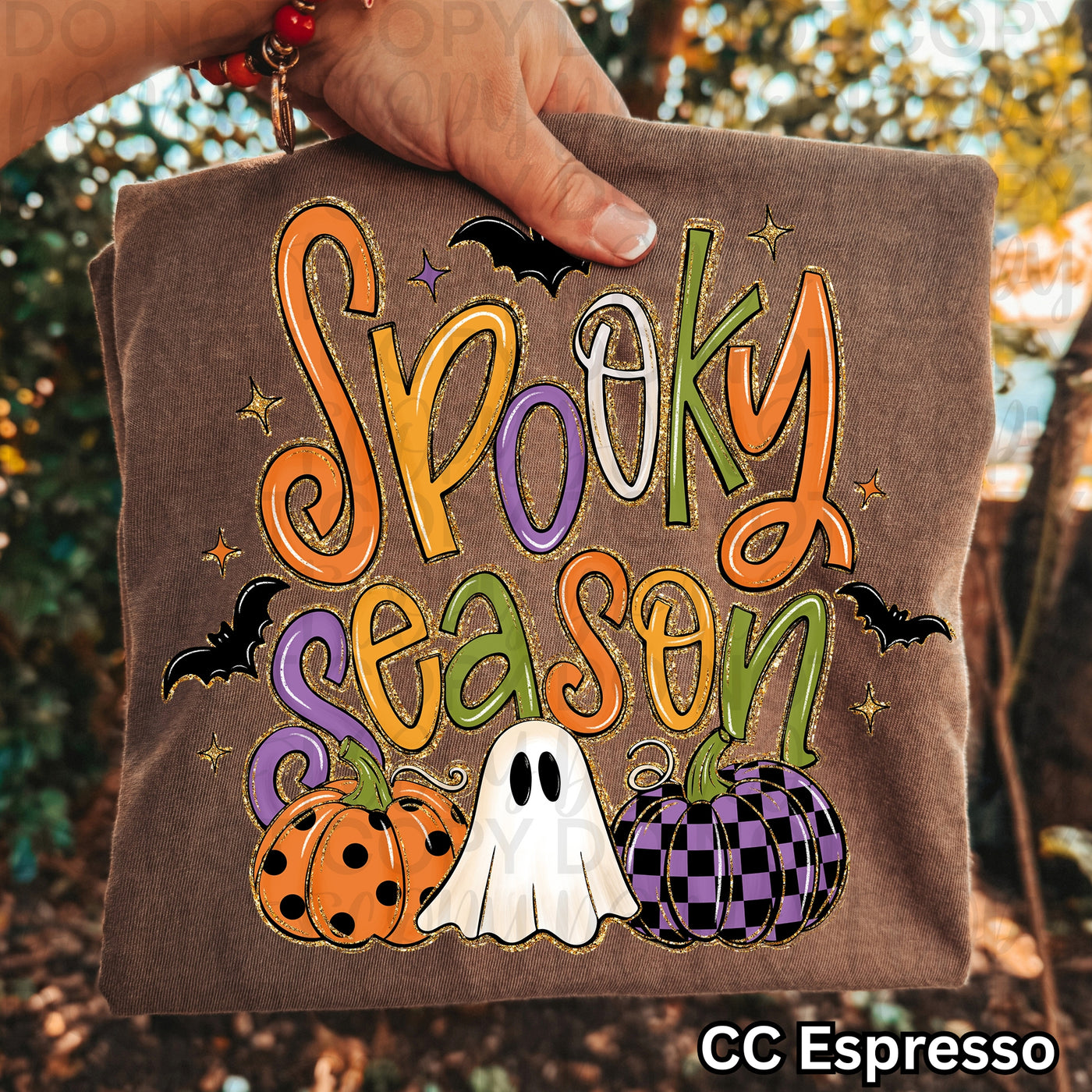 Spooky Season Ghost & Pumpkin Graphic Tee | Cute Halloween Shirt