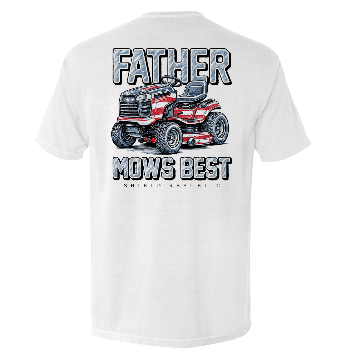 Father Mows Best Stars and Stripes - Pretty Petty Co