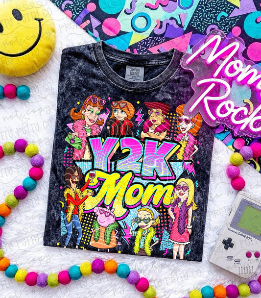 Y2K Mom Aesthetic Shirt, Retro Early 2000s Mama Tee, Vintage Cute Graphic T Shirt for Women
