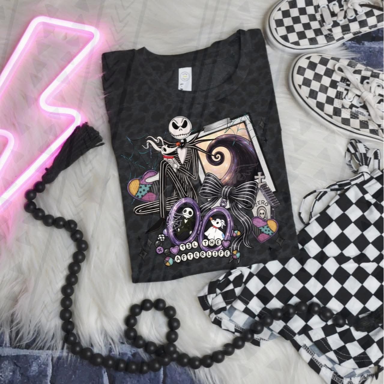 NBC Graphic Tee | Spooky Christmas Shirt | Halloween Christmas Skeleton T-Shirt