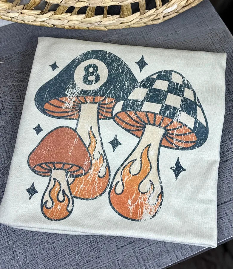 Magic 8 Ball Mushroom (Gildan Tee) - Pretty Petty Co