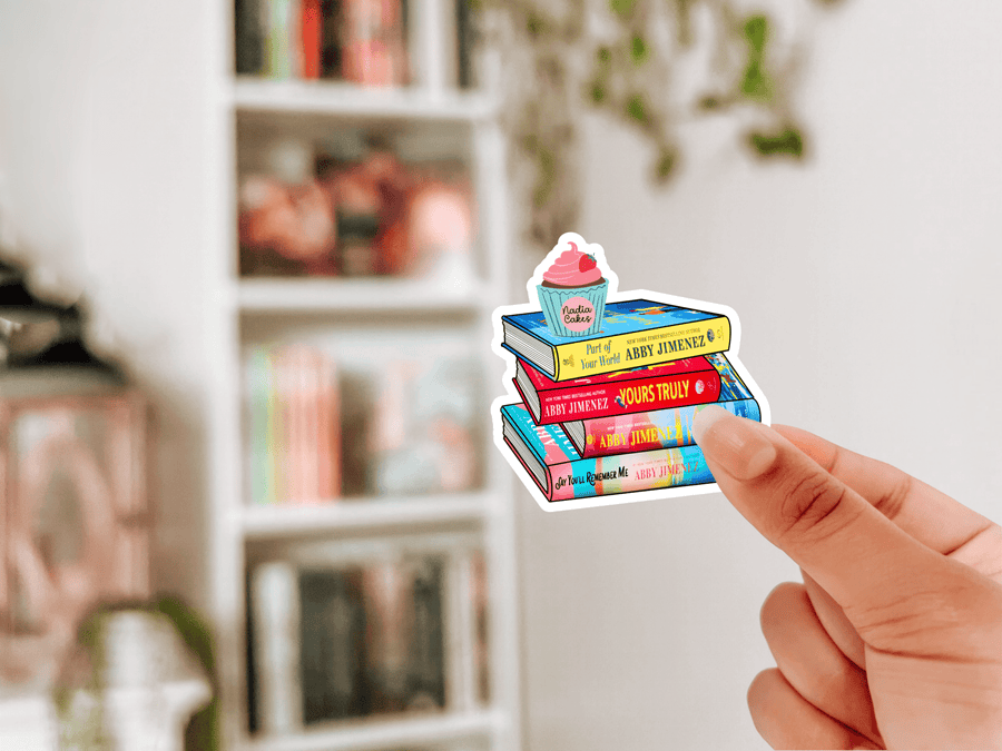 Abby Jimenez Bookstack Sticker - Pretty Petty Co