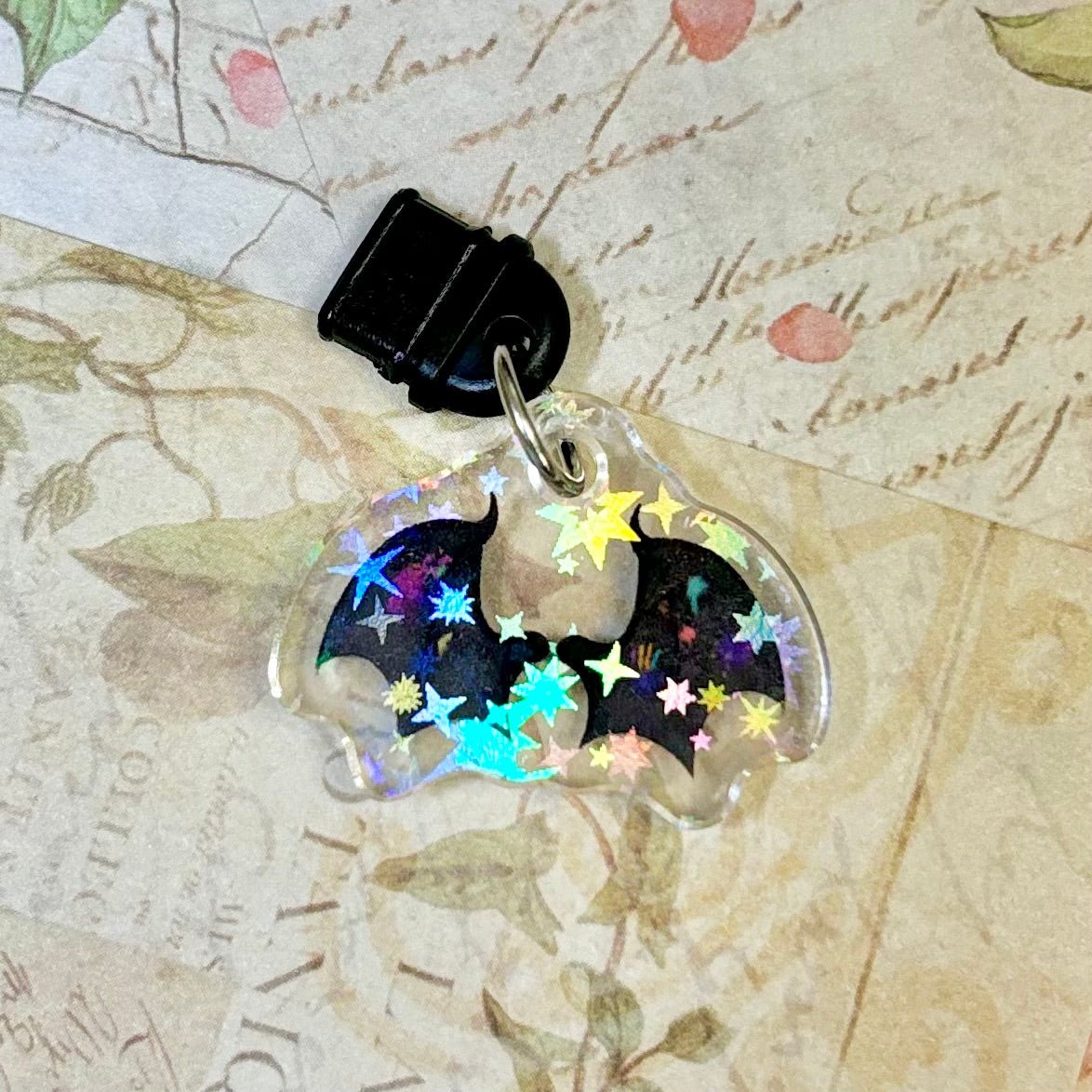 ACOMAF Painted Wings Star Sparkle Double Sided USB-C Dust Plug Kindle Charm - Pretty Petty Co