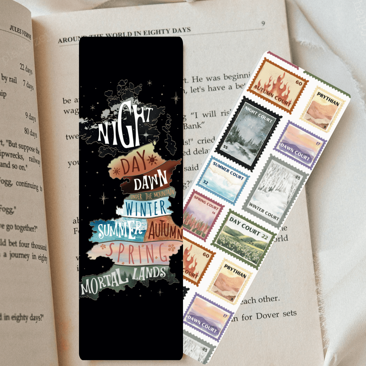 Courts Inspired Dual-Sided Cardstock Bookmark
