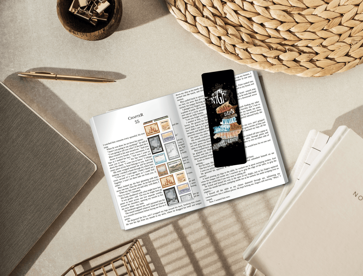 Courts Inspired Dual-Sided Cardstock Bookmark