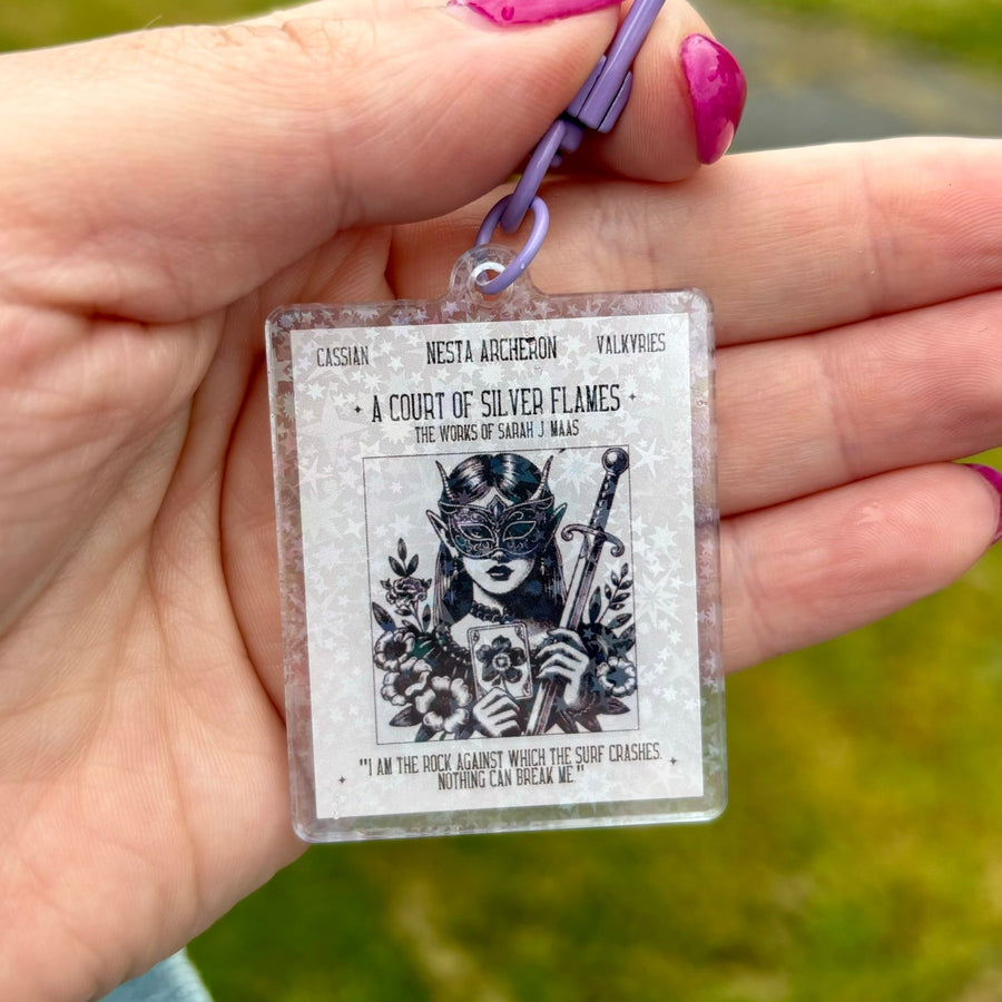 ACTAR/ACOSF Poster Sparkly Dual Sided Hook Clasp Keychain