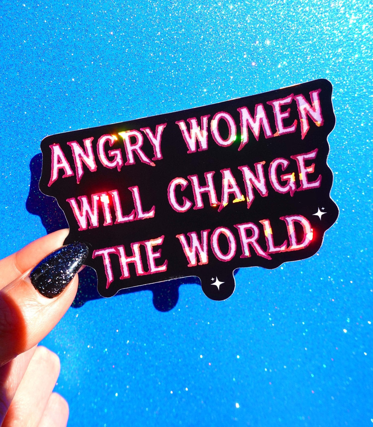 Angry Women Will Change The World Sticker - Pretty Petty Co