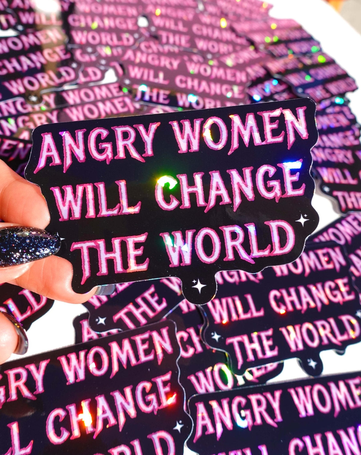 Angry Women Will Change The World Sticker - Pretty Petty Co