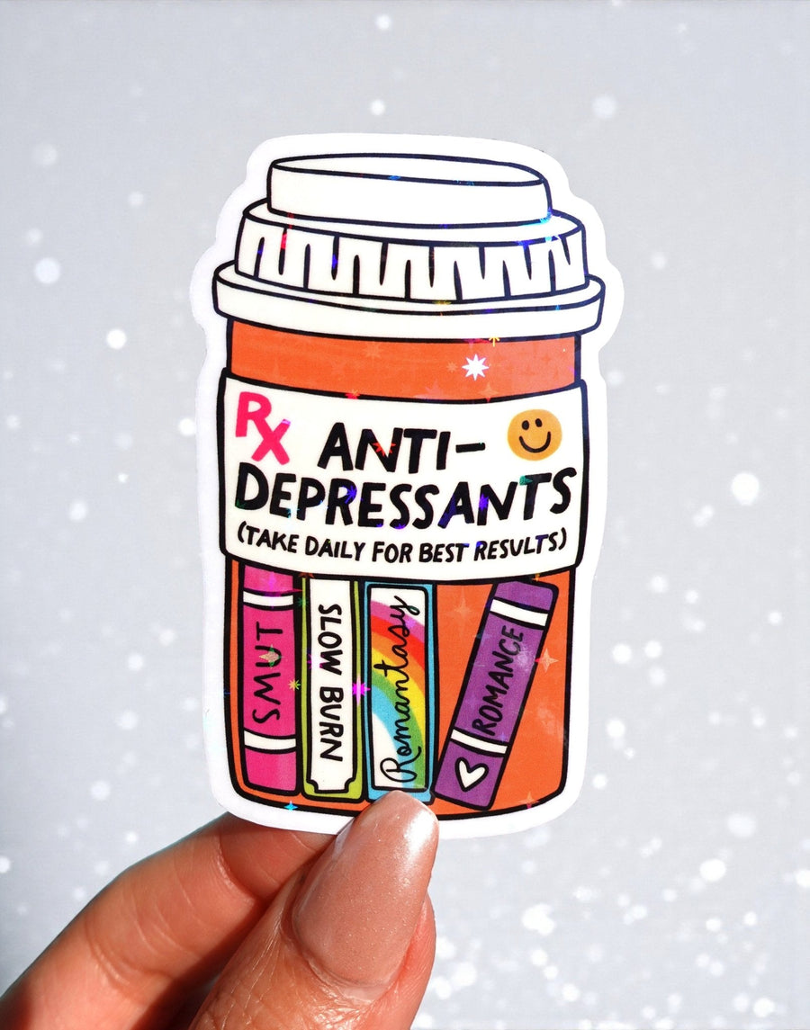 Anti-Depressants Book Sticker - Pretty Petty Co