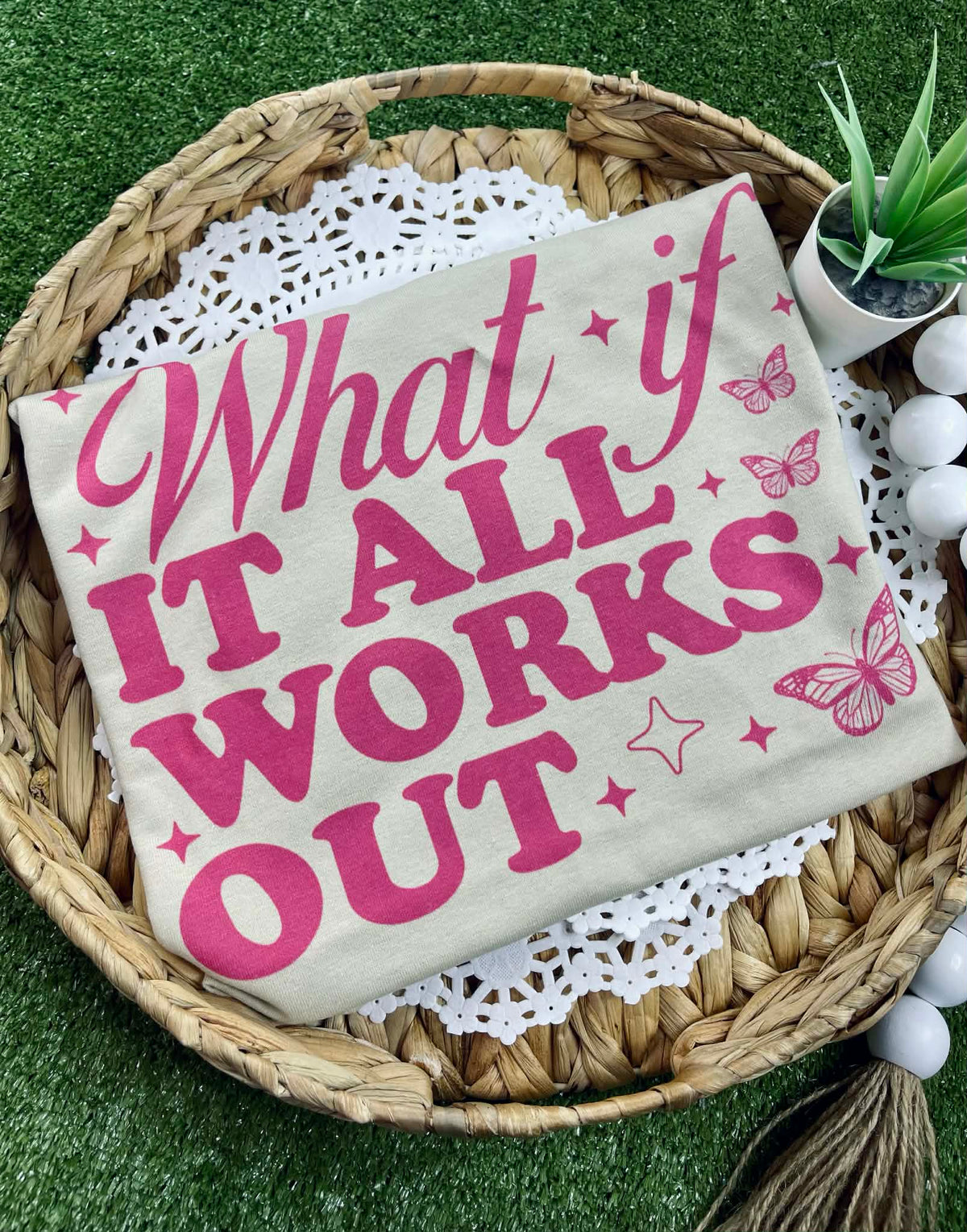 What if it all Works Out (Gildan Tee) - Pretty Petty Co