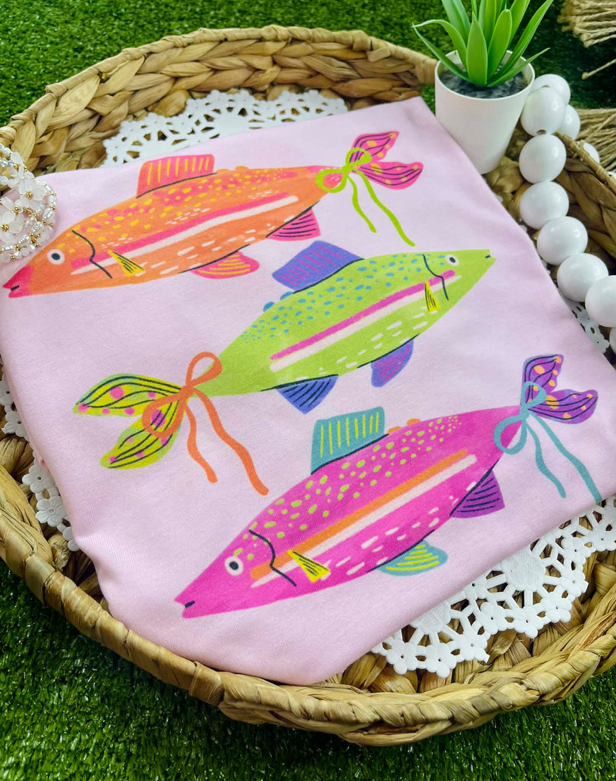 Fish and Bows (Gildan Tee) - Pretty Petty Co