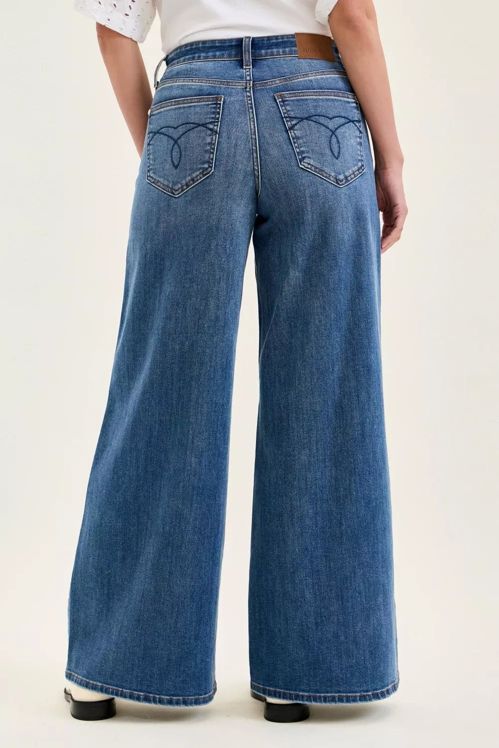 Judy Blue High Waist Palazzo Jeans - Pretty Petty Co