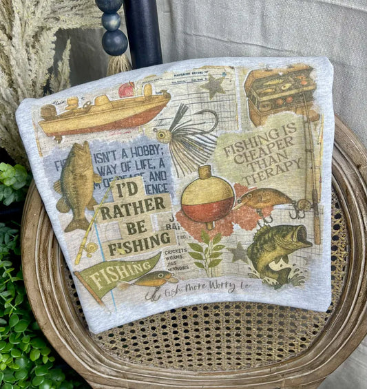 i’d rather be fishing(Gildan Tee)