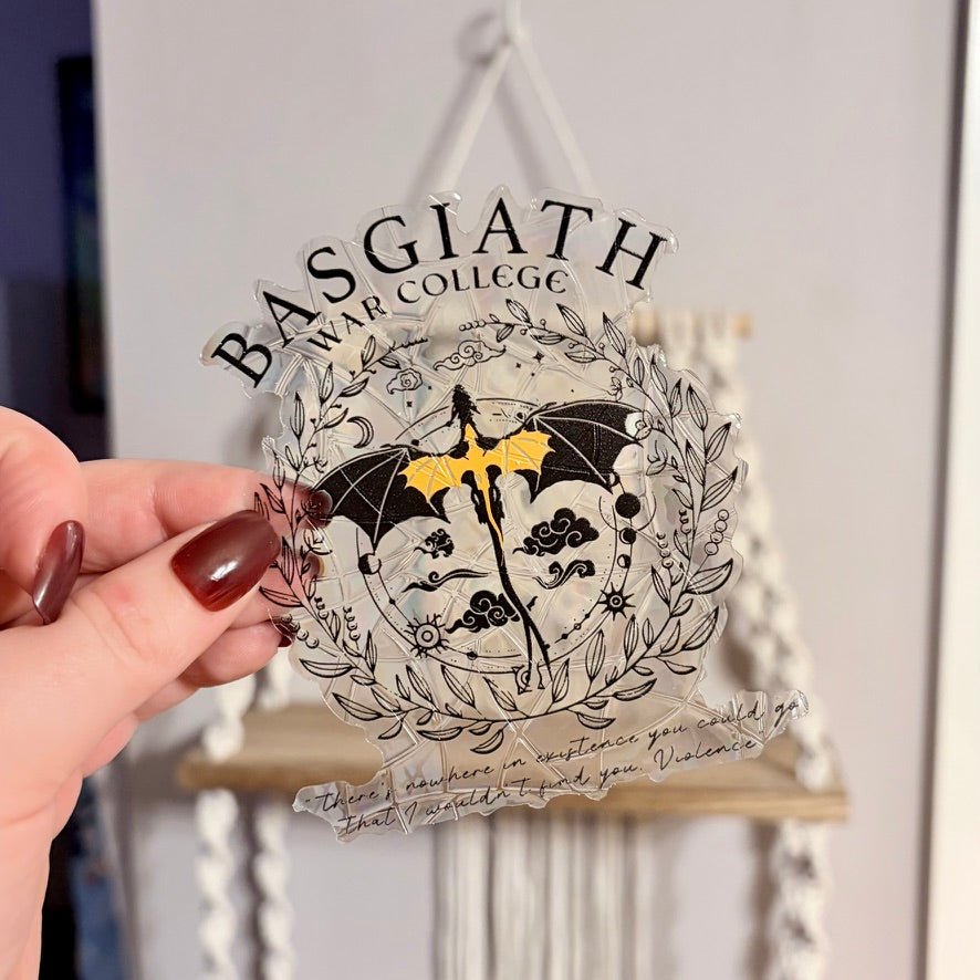 Basgiath War College Suncatcher Sticker - Pretty Petty Co