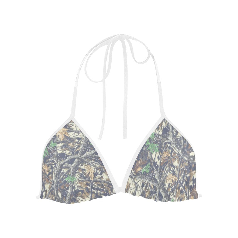 Faded Camo Triangle Bikini Top - Pretty Petty Co