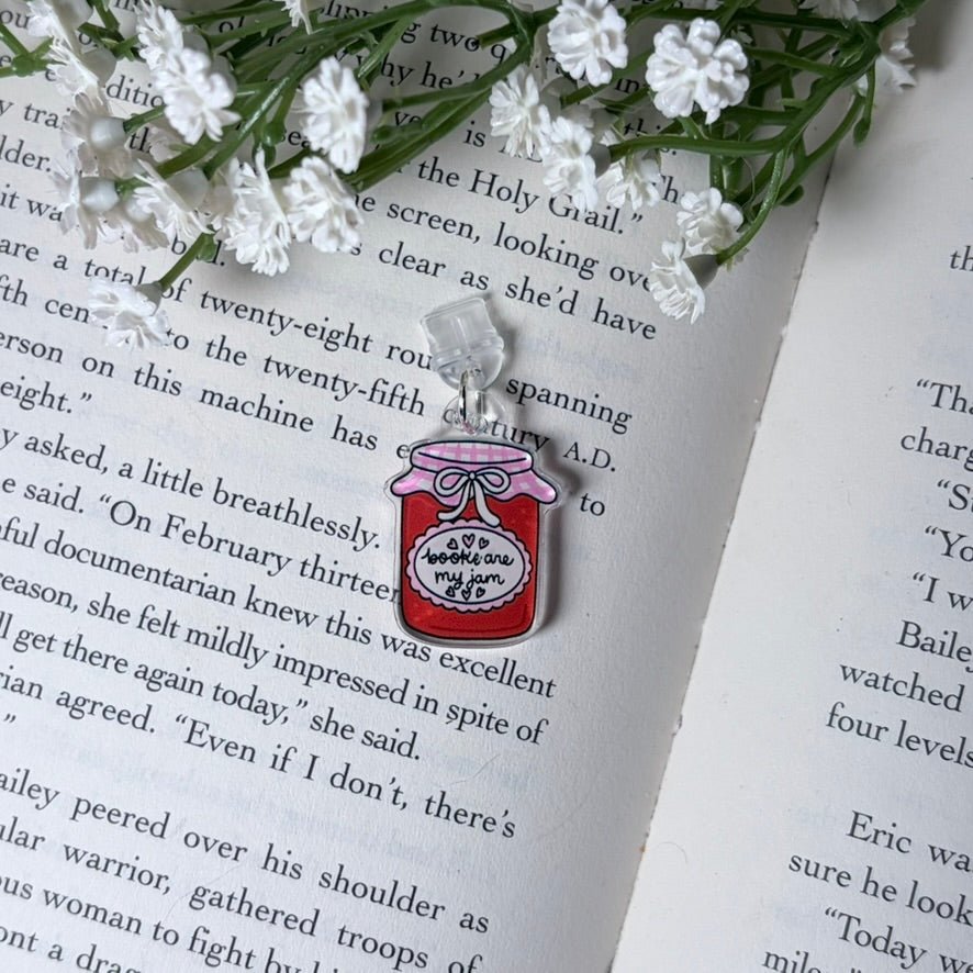 Books are my Jam USB-C Kindle Charm - Pretty Petty Co