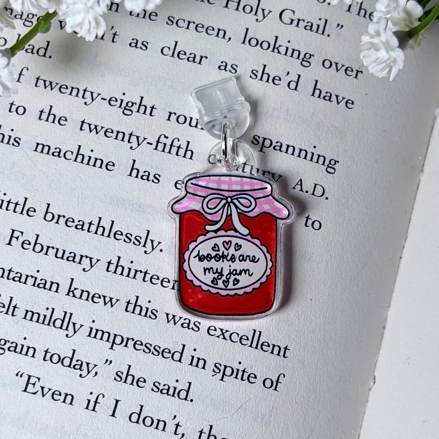 Books are my Jam USB-C Kindle Charm - Pretty Petty Co