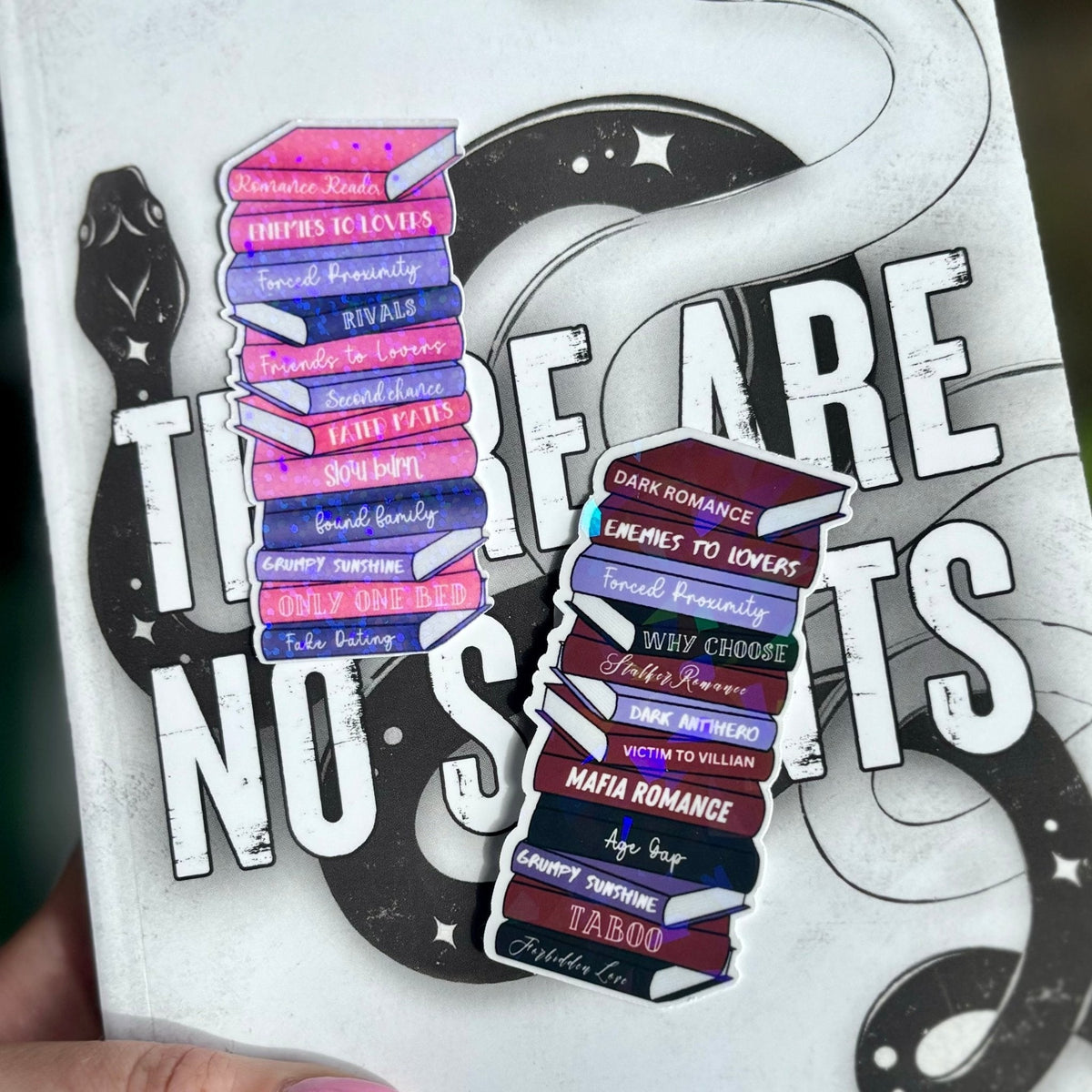 Bookstack Romance Tropes Stickers - Pretty Petty Co