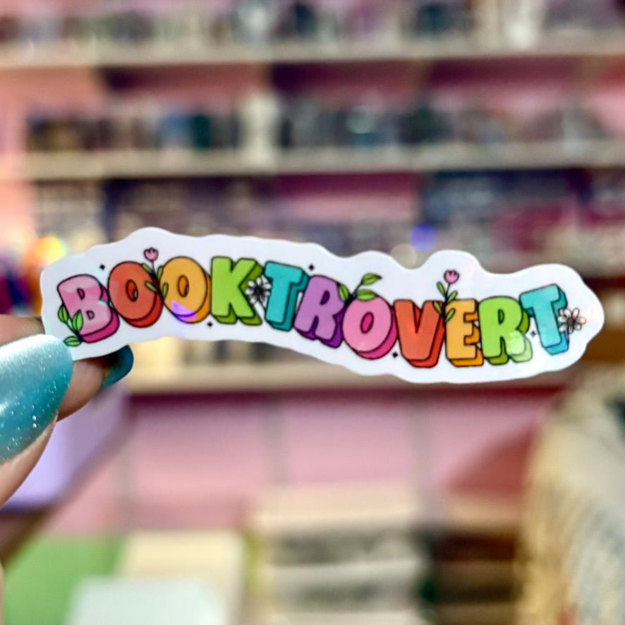 Booktrovert Sticker - Pretty Petty Co