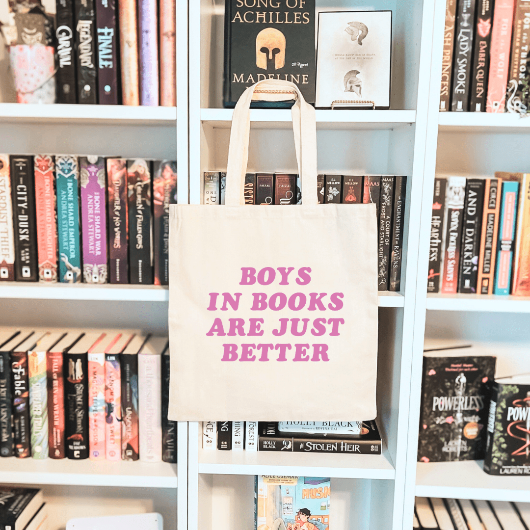 Boys In Books Are Just Better Sublimated Canvas Tote Bag