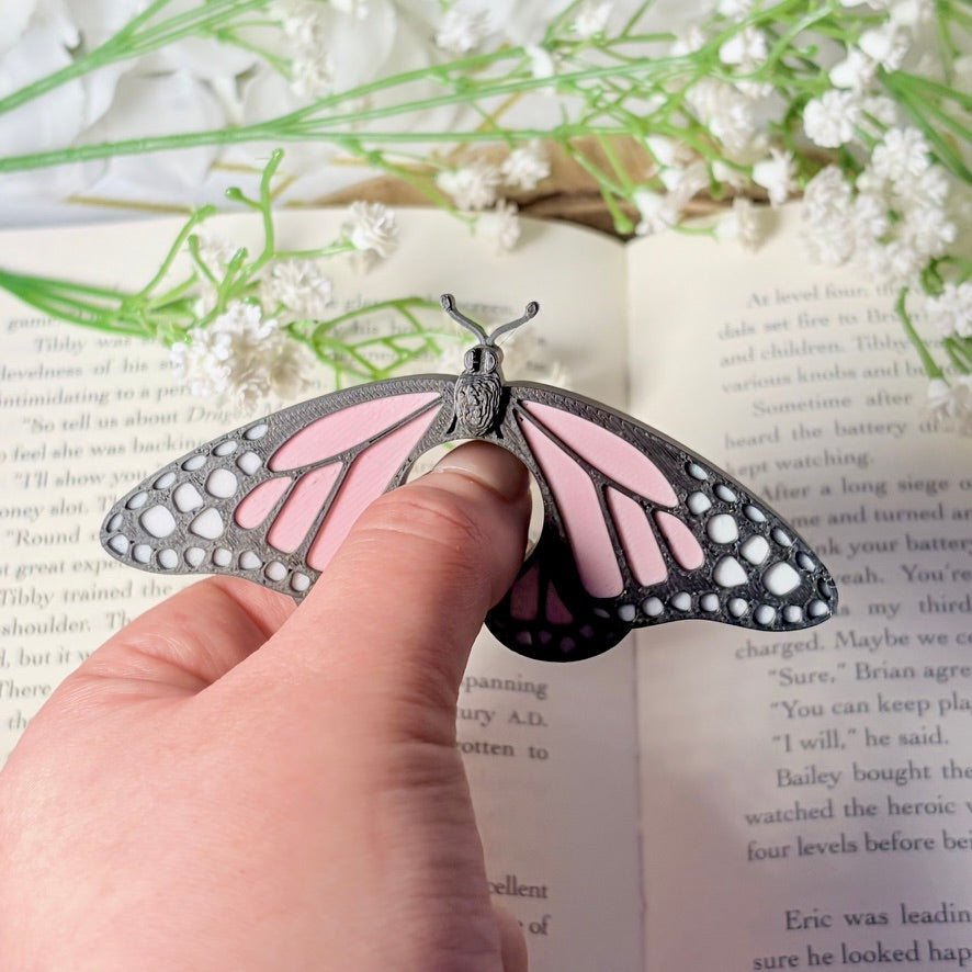 Butterfly 3d Printed Thumb Book Holder - Pretty Petty Co