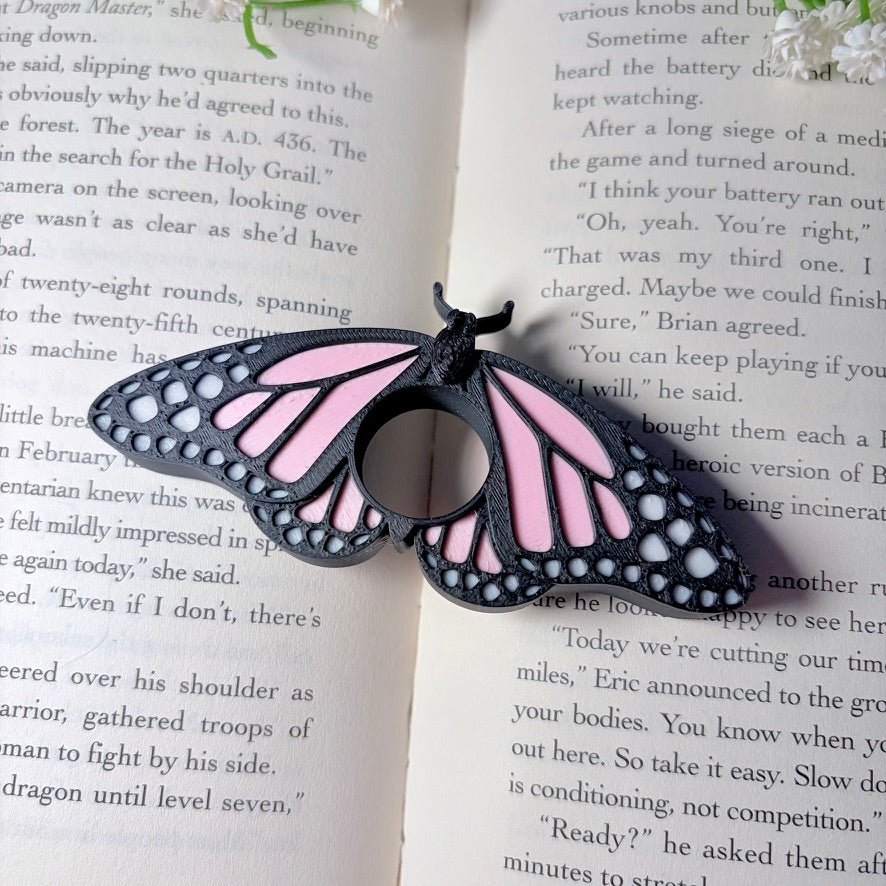 Butterfly 3d Printed Thumb Book Holder - Pretty Petty Co