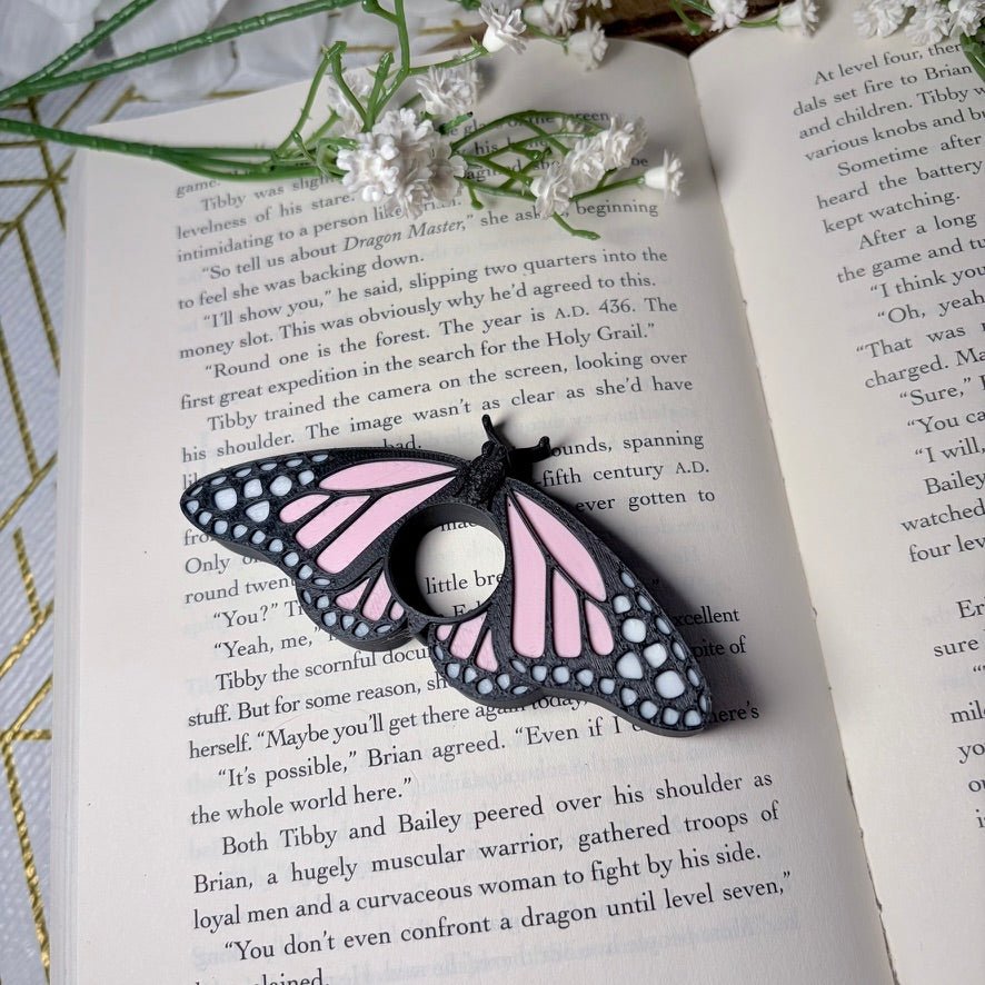 Butterfly 3d Printed Thumb Book Holder - Pretty Petty Co