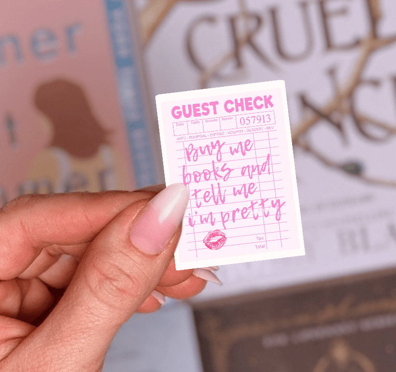 Buy Me Books and Tell Me I'm Pretty Sticker - Pretty Petty Co
