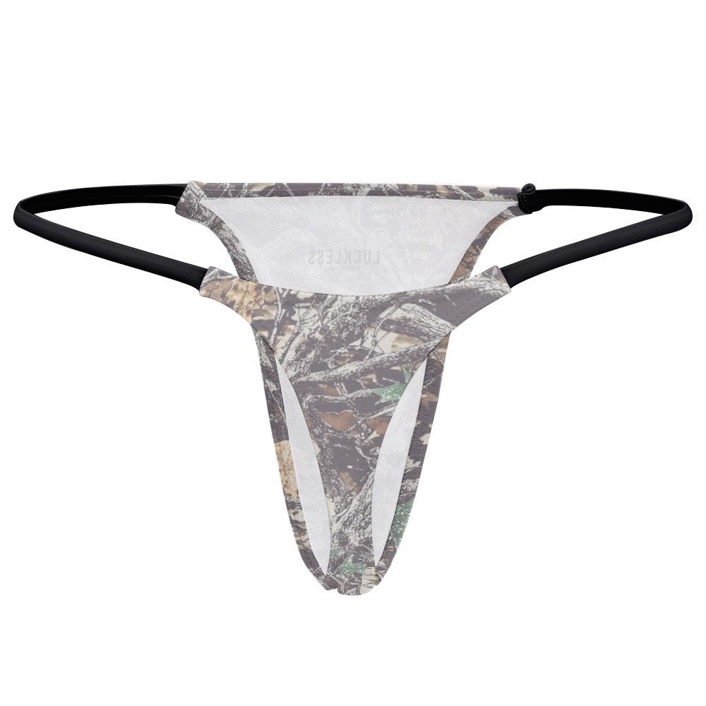 Faded Camo Yoga Thong - Pretty Petty Co