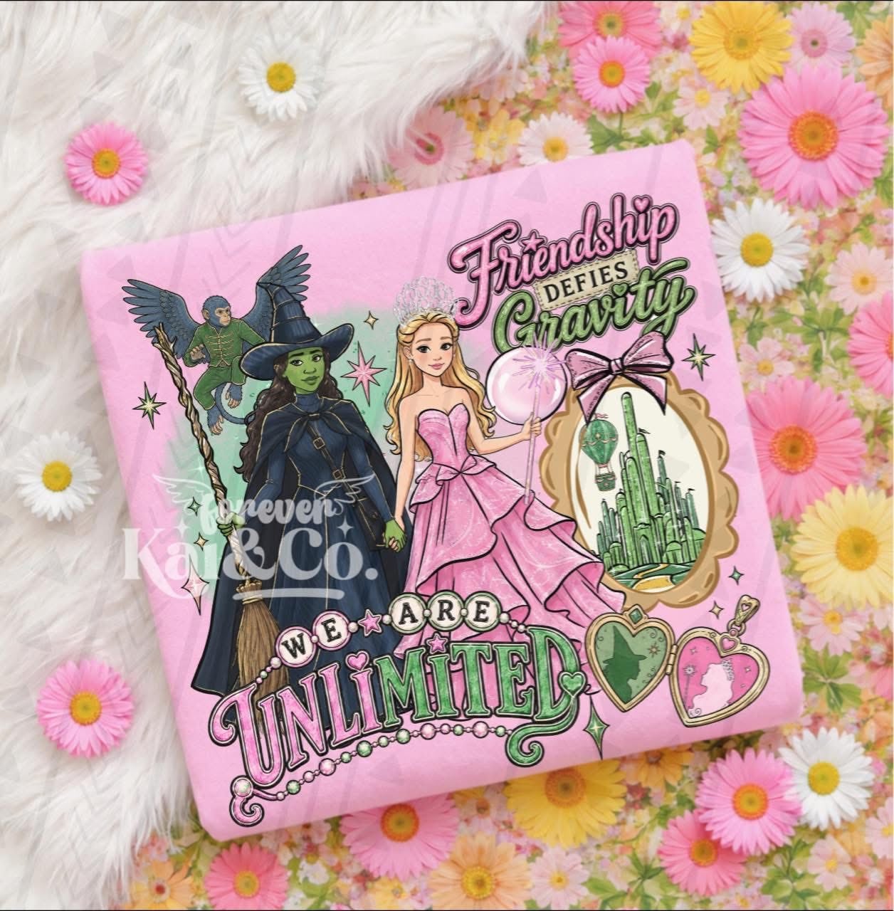 We Are Unlimited Graphic Tee | Magical Best Friends Shirt | Pink & Green Musical Inspired T-Shirt