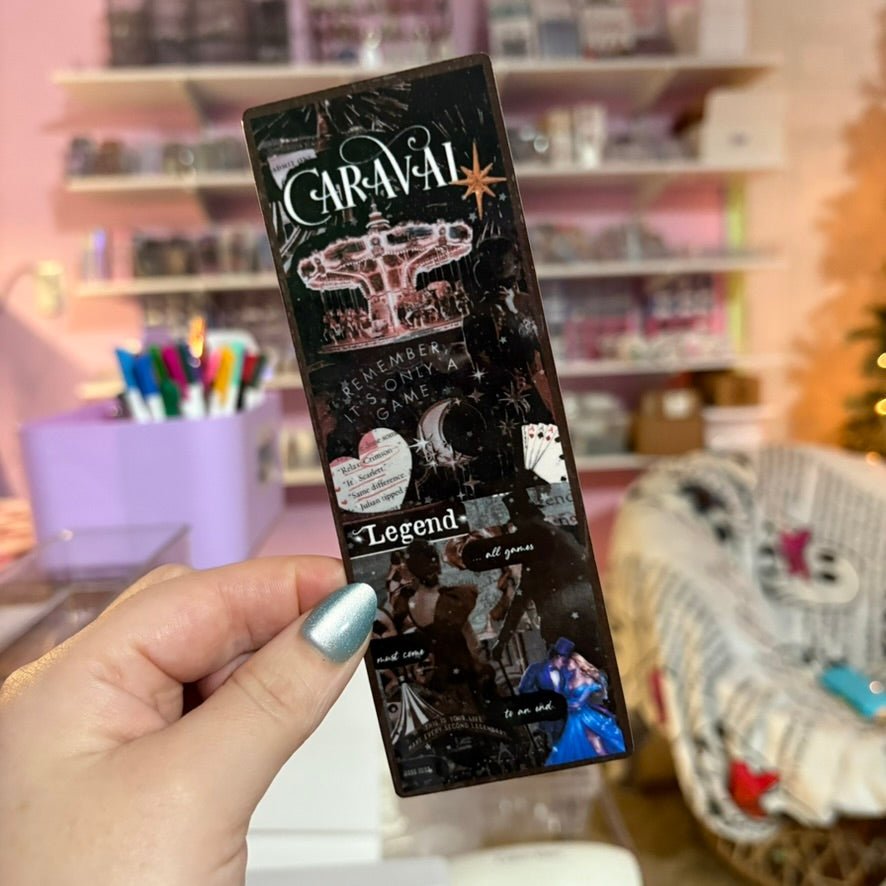 Caraval Inspired Collage Bookmark