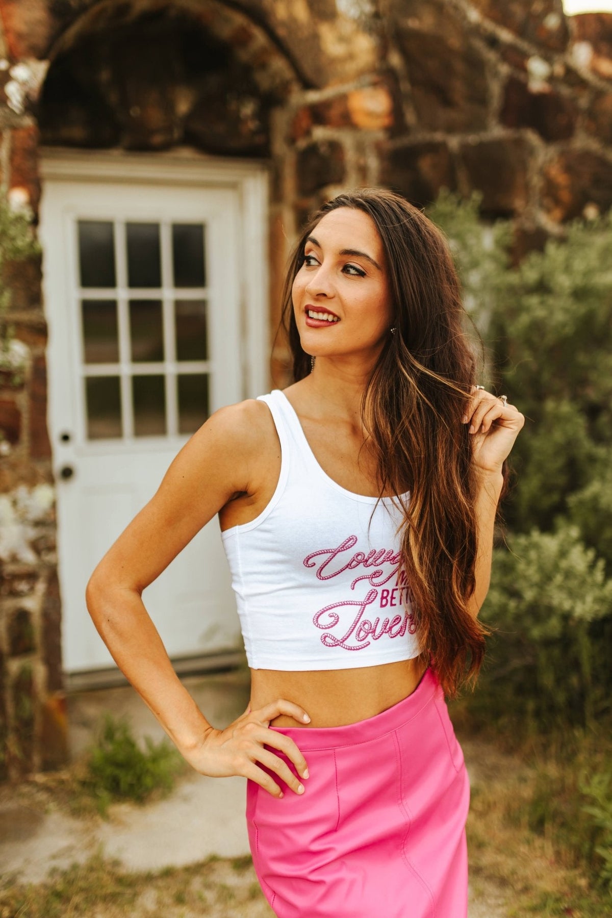 Cowgirls Make Better Lovers Cropped Tank Top - Pretty Petty Co
