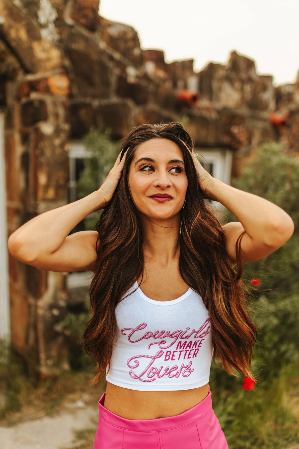 Cowgirls Make Better Lovers Cropped Tank Top - Pretty Petty Co