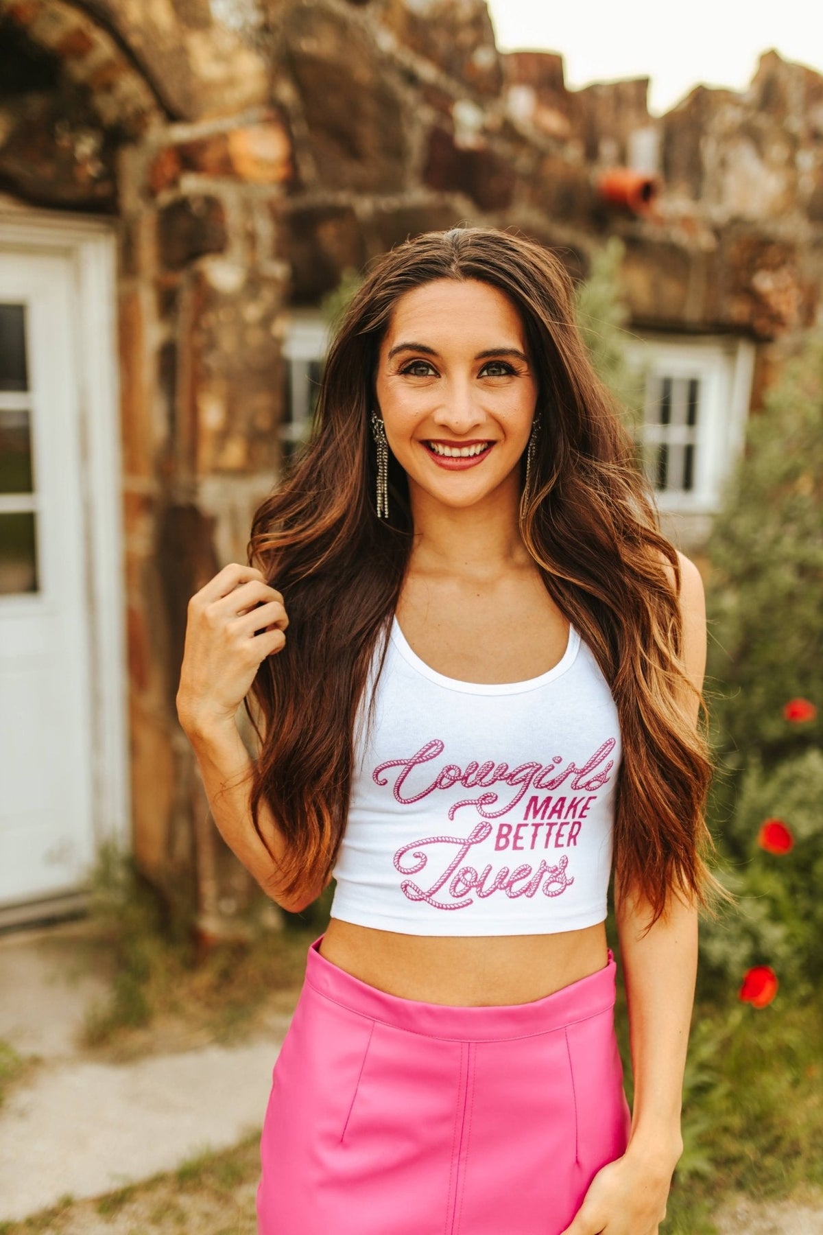 Cowgirls Make Better Lovers Cropped Tank Top - Pretty Petty Co