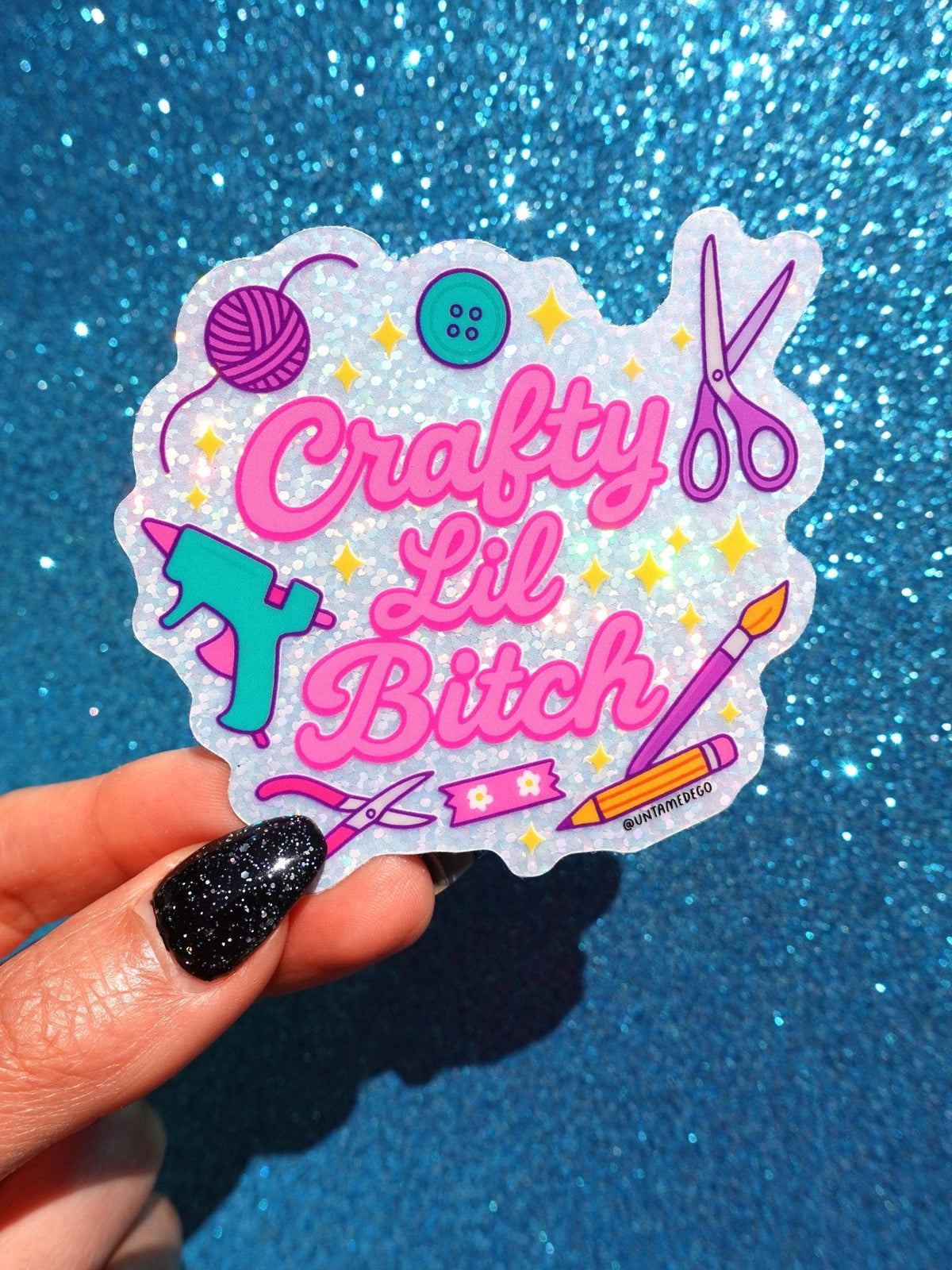Crafty Lil Bitch Sticker - Pretty Petty Co