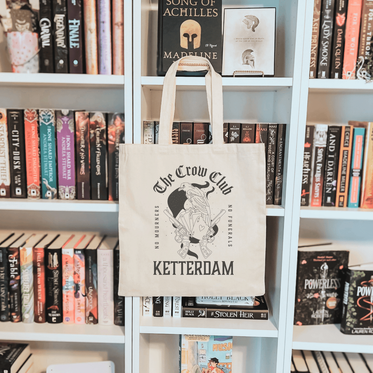 Crow Club Sublimated Canvas Tote Bag